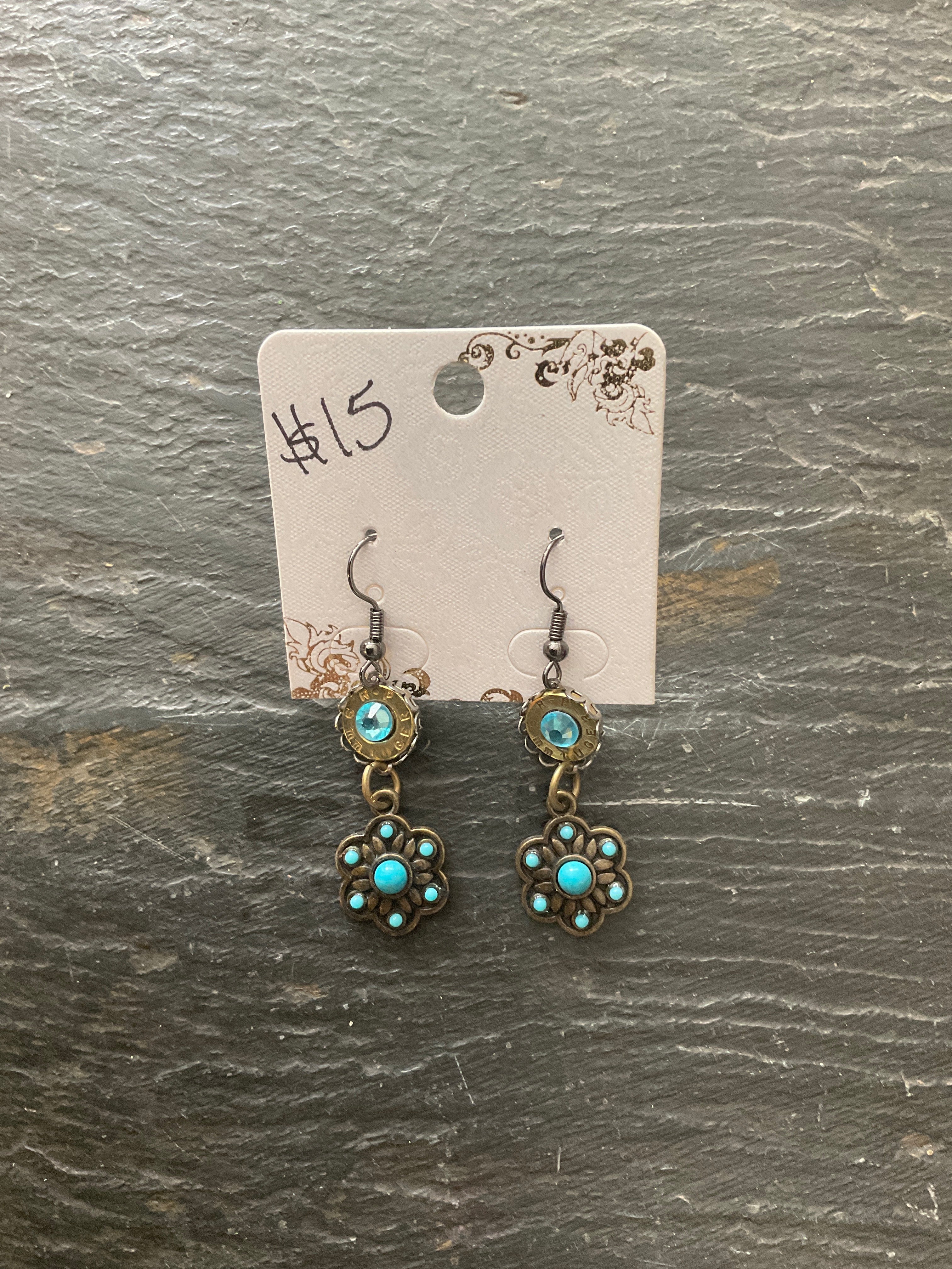 Small brass earrings