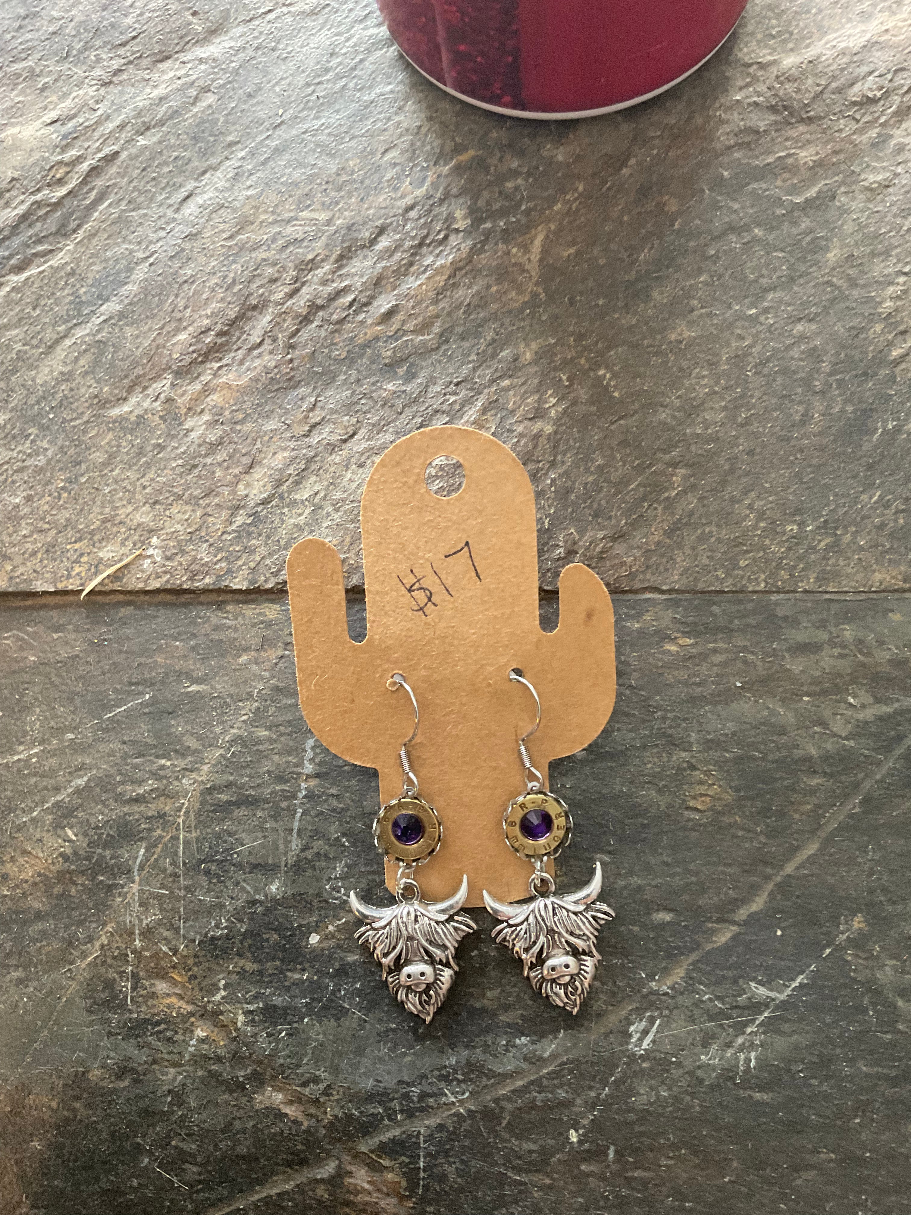 Highland cow earrings
