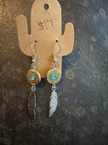 Feather earrings