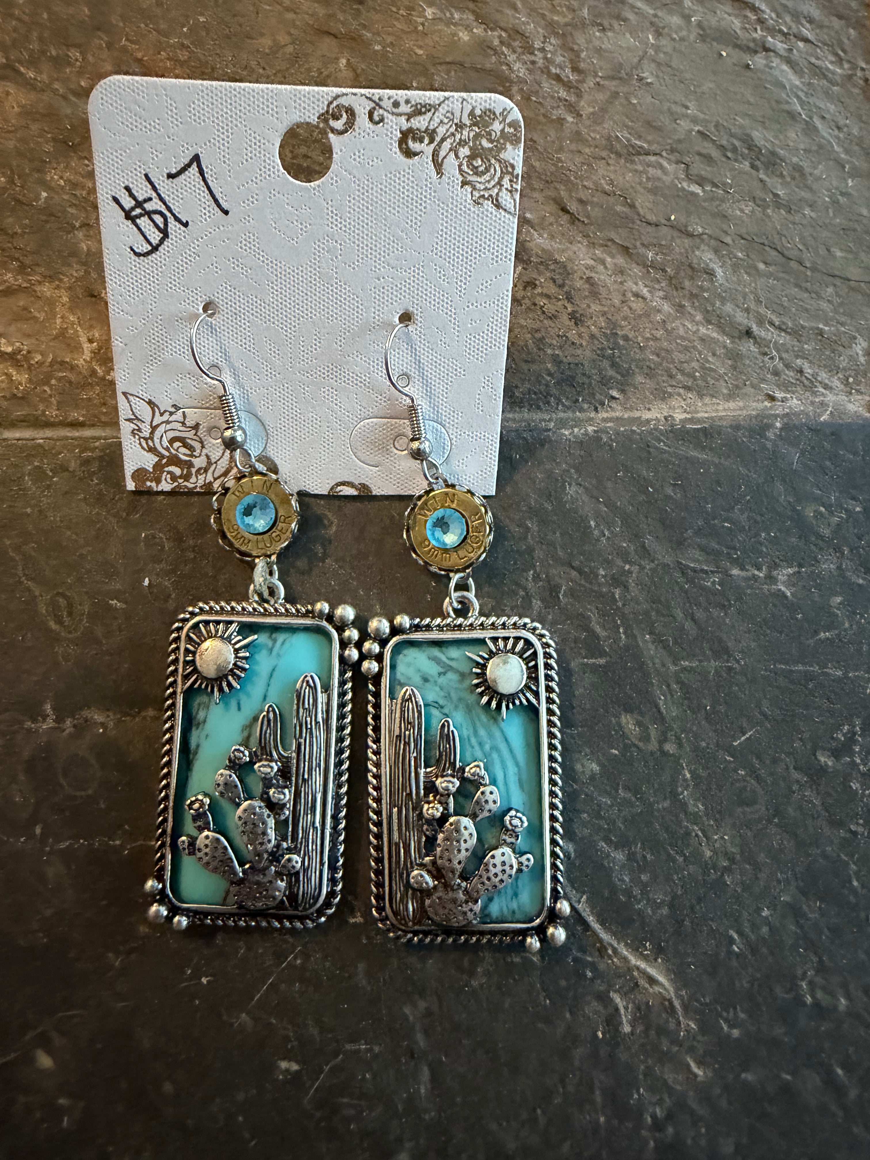 Cactus earrings
