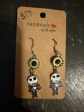 Jack Nightmare before Christmas earrings