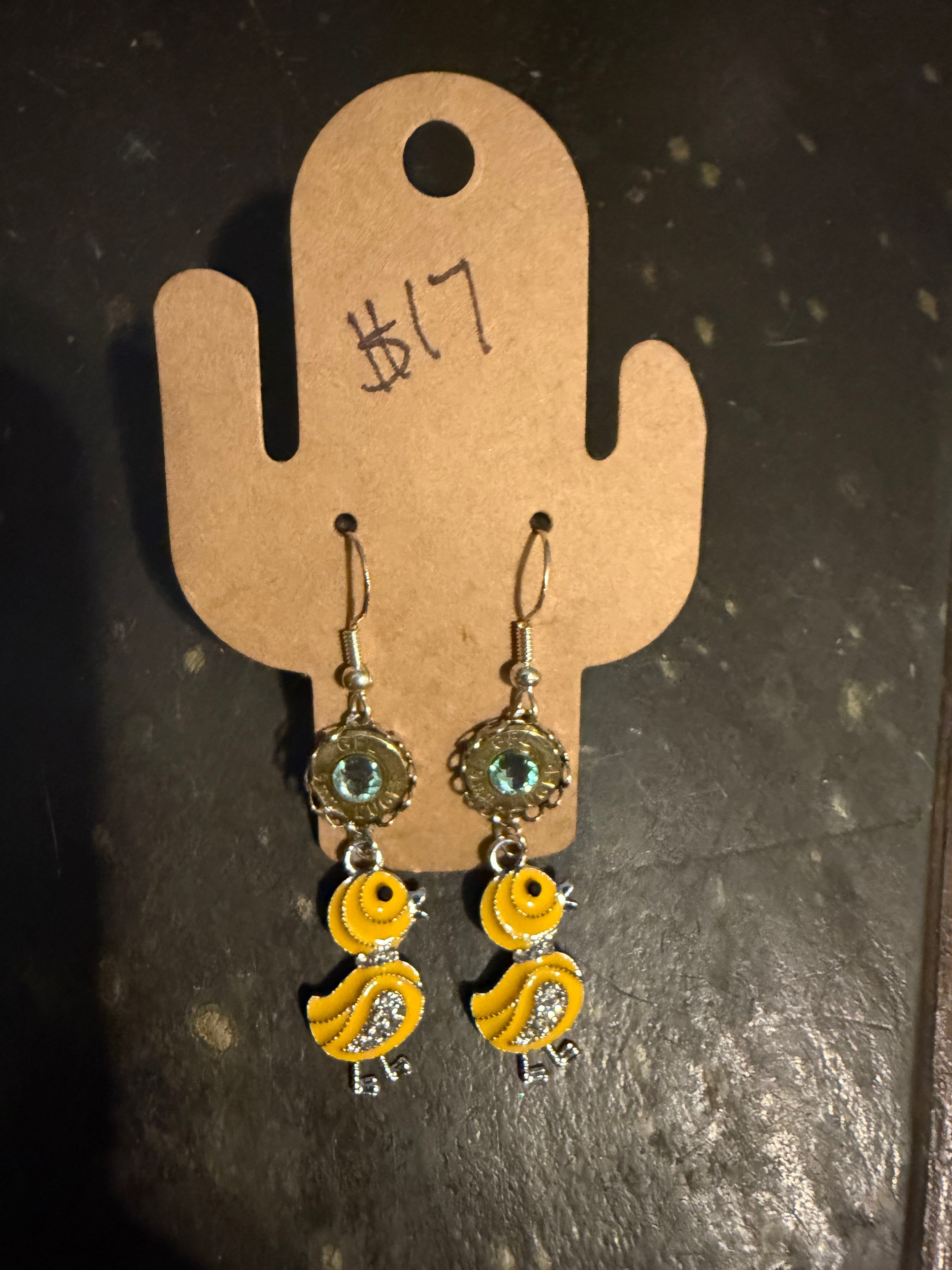 Baby duck earrings