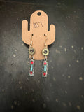 Pho turquoise and corral earrings