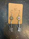 Guitar earrings