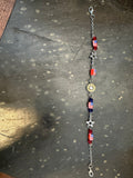 American flag hat charm