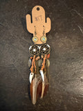 Dream catcher boho style earrings
