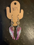 Pink and white wings