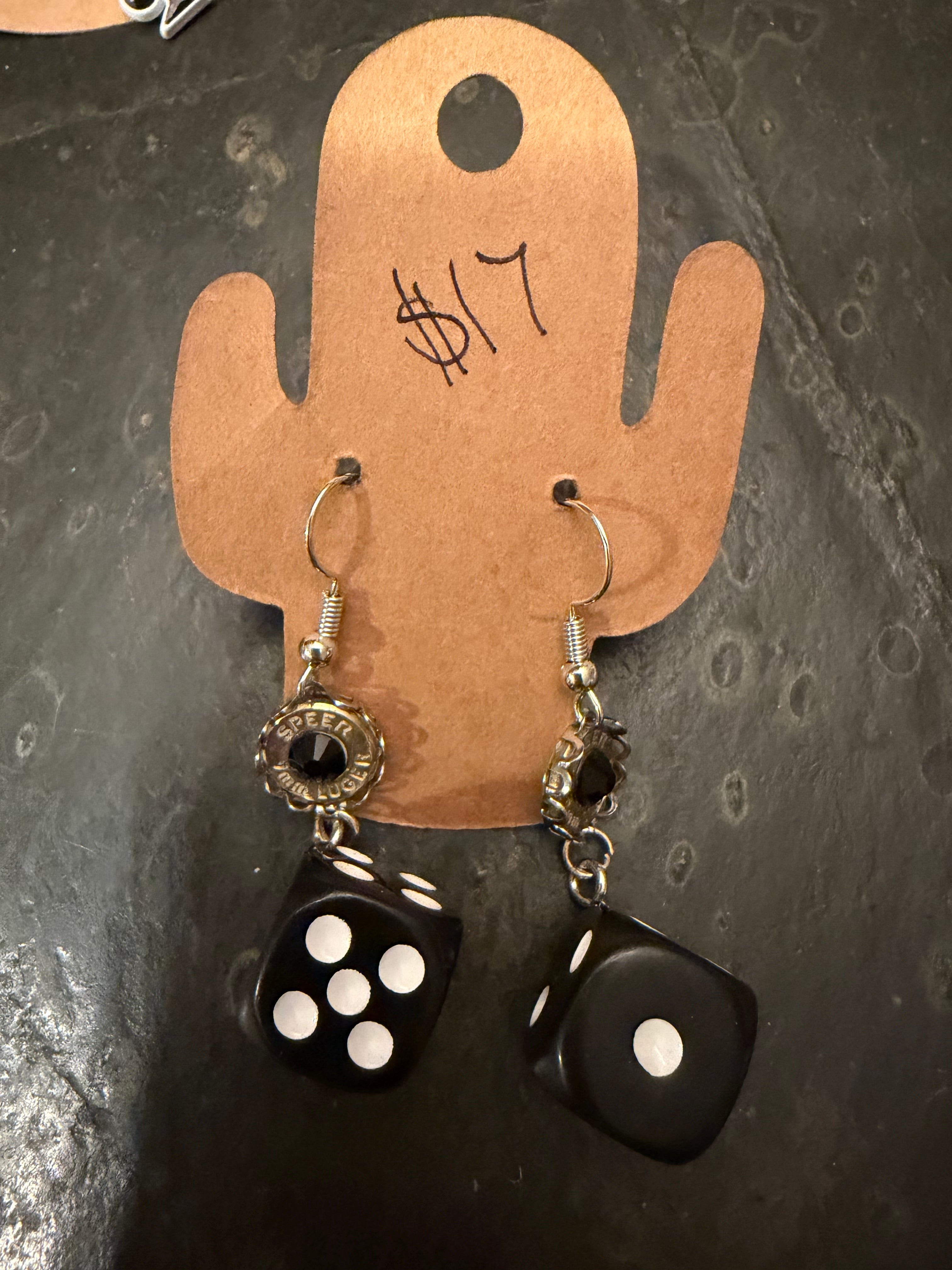 Black Dice Earrings
