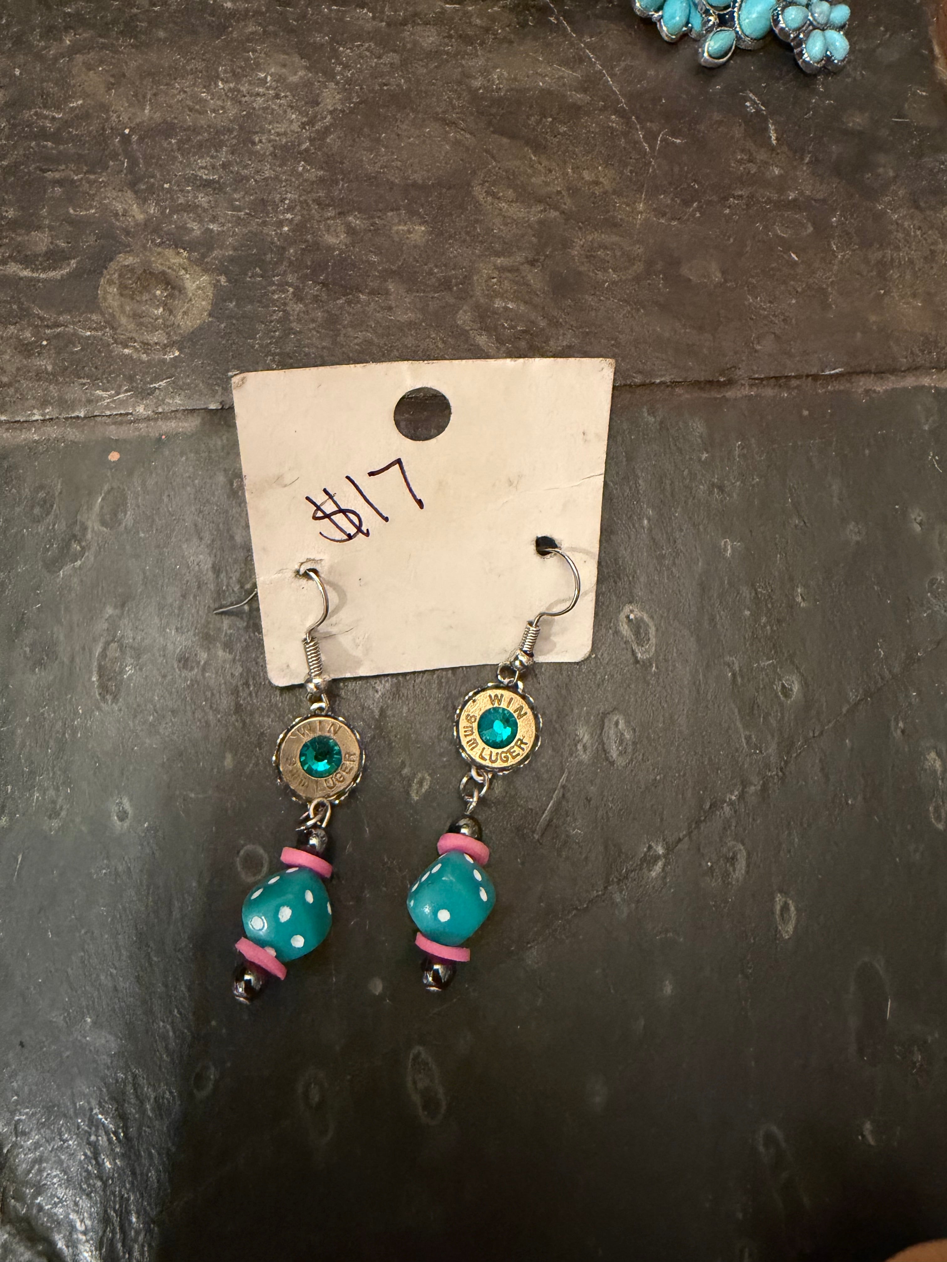 Blue Dice Earrings