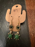 Green Turtle Earrings