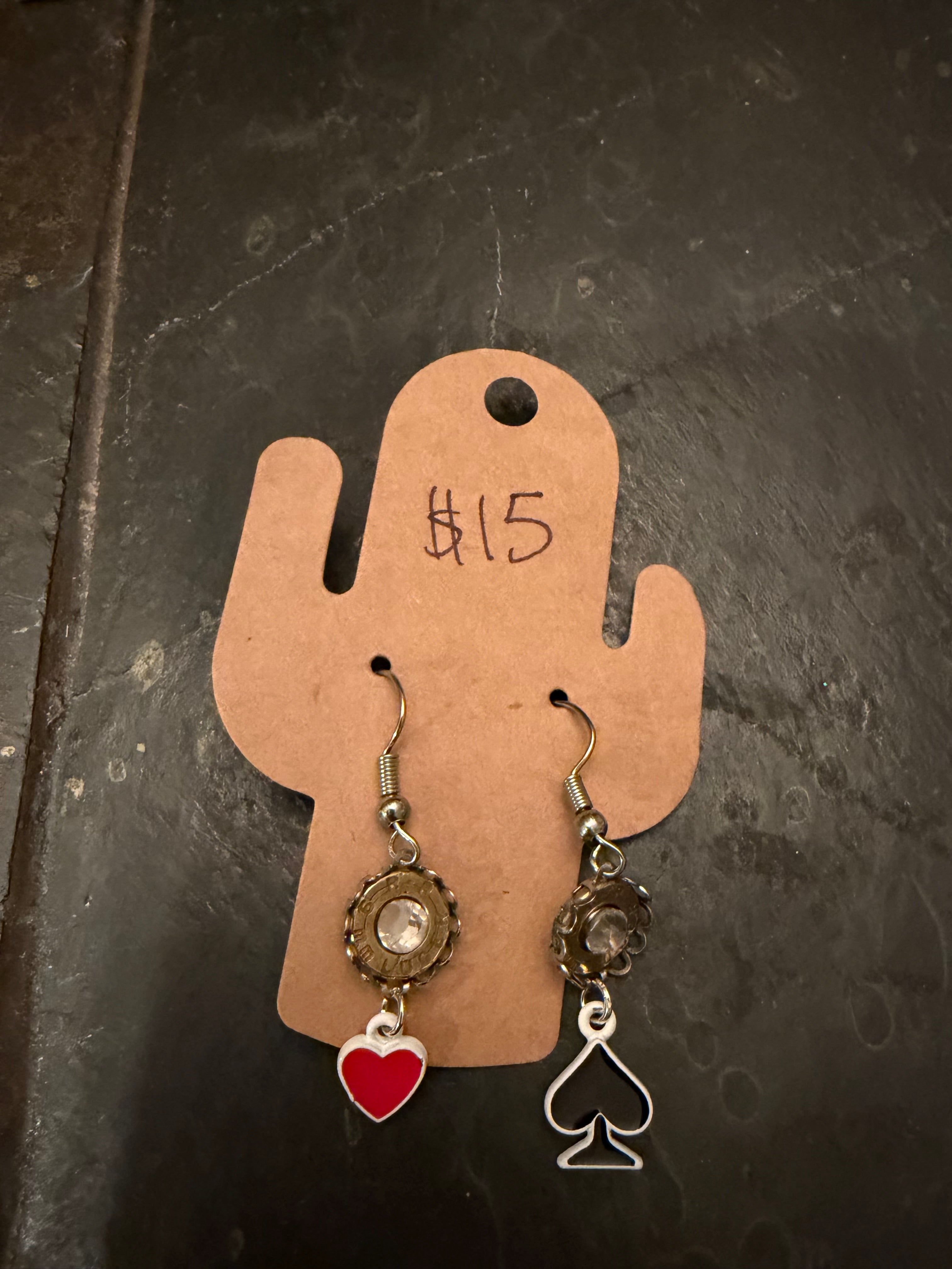 Heart and Spade Earrings